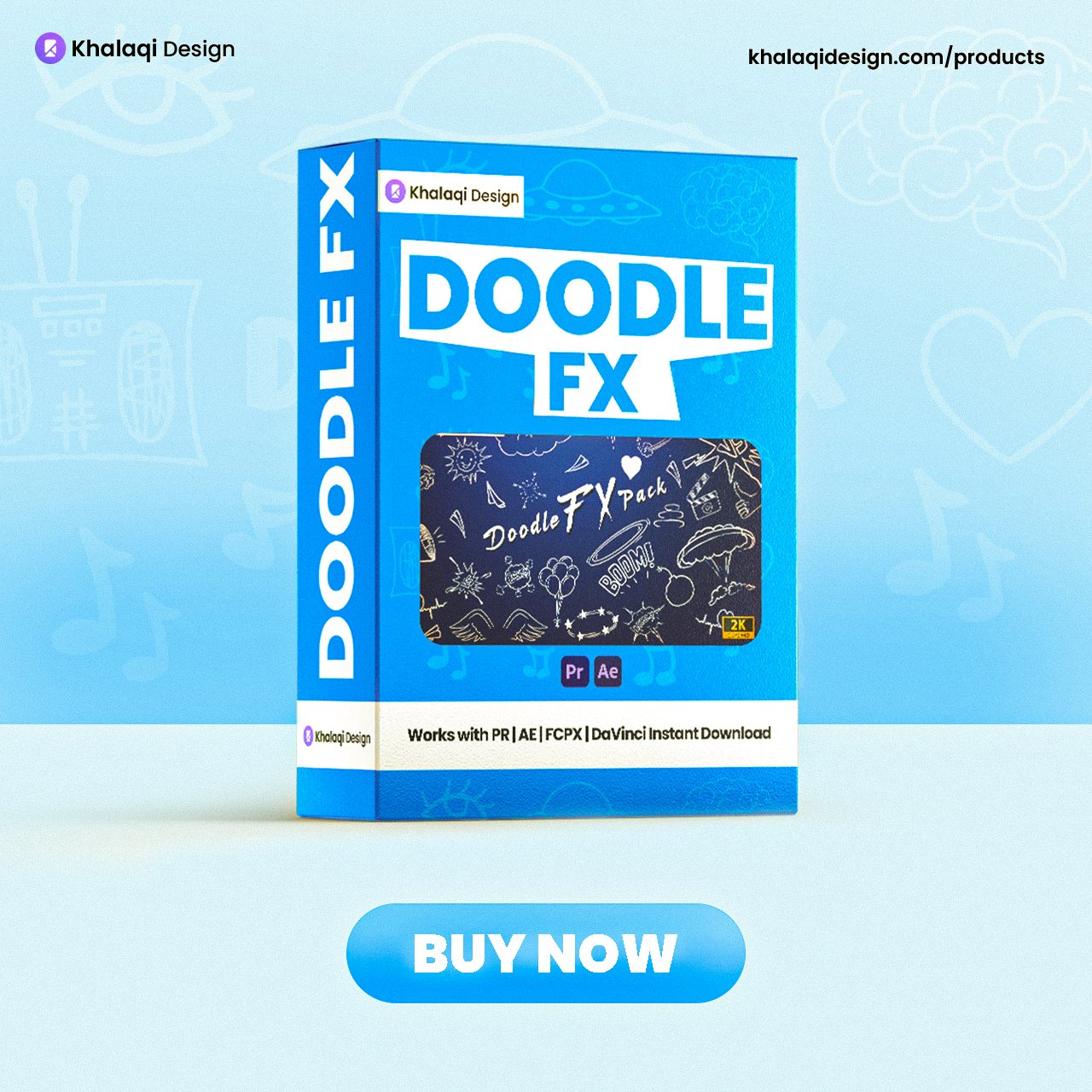 Doodle FX Pack 2025 – Hand-Drawn Motion Graphics & Animated Elements for Video Editors