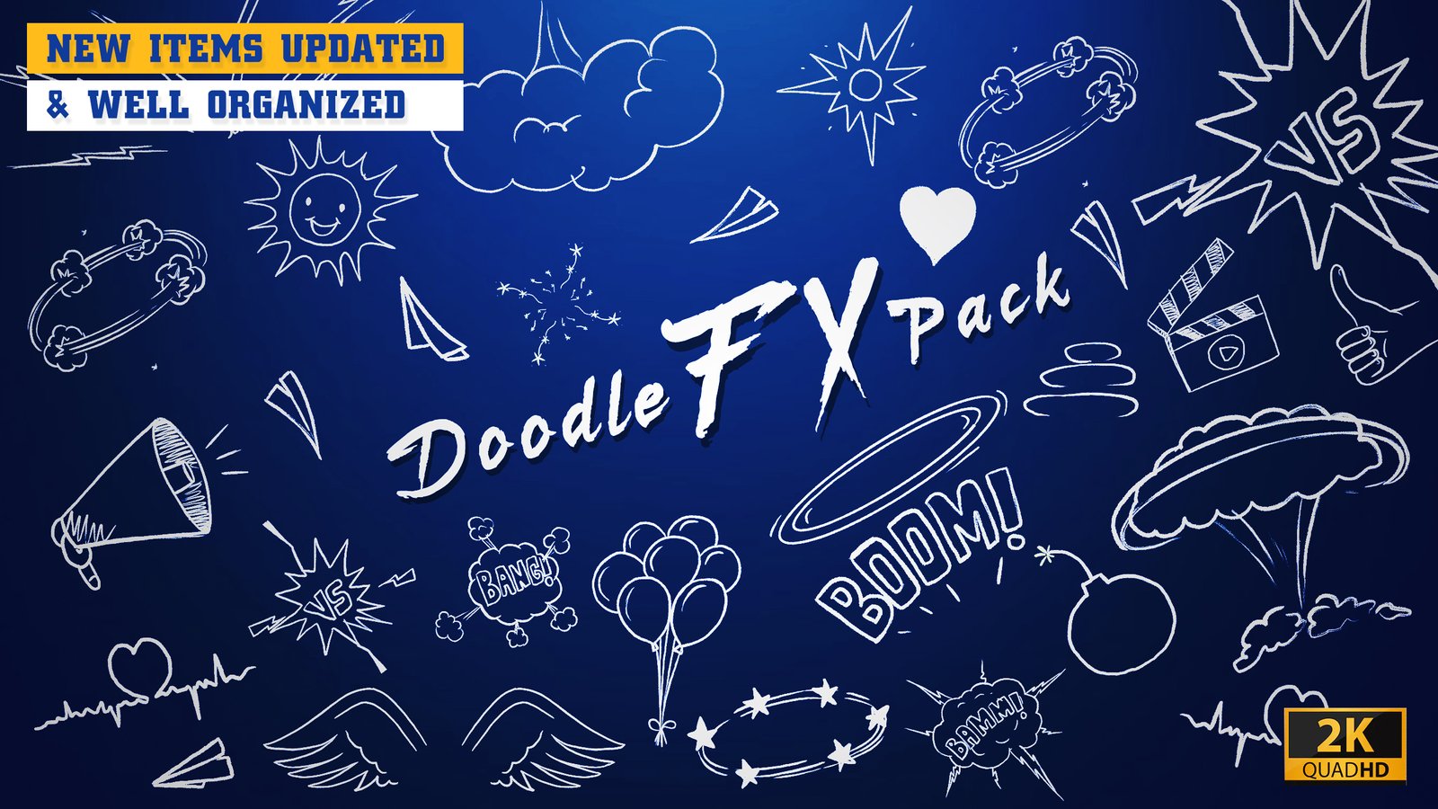 Doodle FX Pack 2025 – Hand-Drawn Motion Graphics & Animated Elements for Video Editors - Image 3